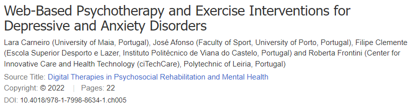 Read more about the article Web-based psychotherapy and exercise interventions for depressive and anxiety disorders